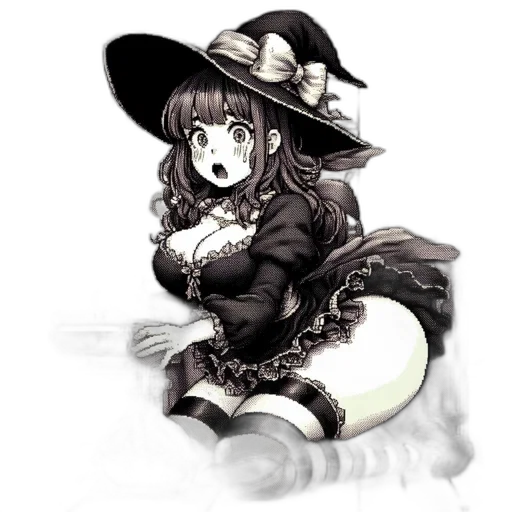 hat, staff, dragon, creature transparent PNG cut-out