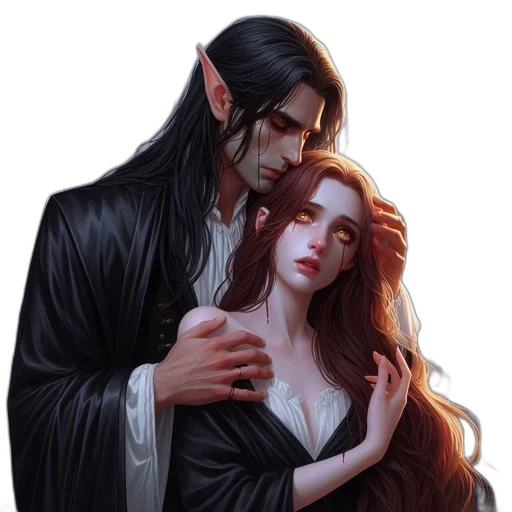 fantasy art, concept art, photorealistic, oil painting transparent PNG cut-out