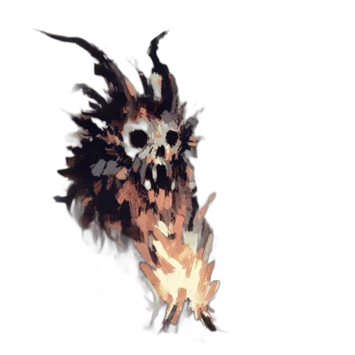 mask, creature, hair, dragon transparent PNG cut-out