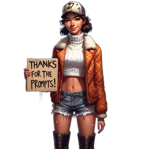 jacket, hat, staff, robot transparent PNG cut-out