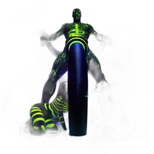 robot, creature, weapon, staff transparent PNG cut-out