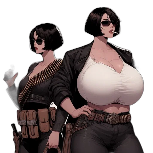 weapon, jacket, concept art, comic book art transparent PNG cut-out