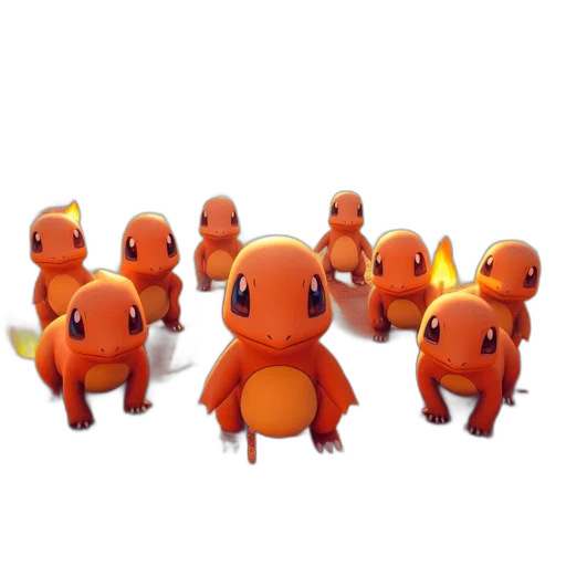 staff, animal, creature, 3d render transparent PNG cut-out