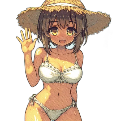 hat, staff, flower, dress transparent PNG cut-out