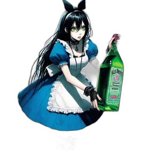 bottle, dress, weapon, animal transparent PNG cut-out