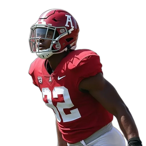 johnny, williams, alabama, football transparent PNG cut-out