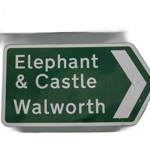 green, road, sign, pointing transparent PNG cut-out