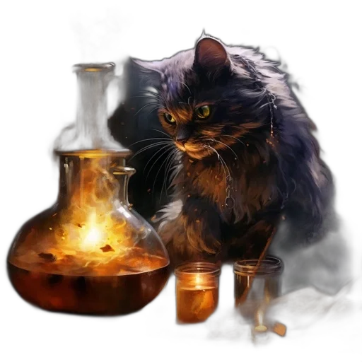 animal, bottle, concept art, fantasy art transparent PNG cut-out