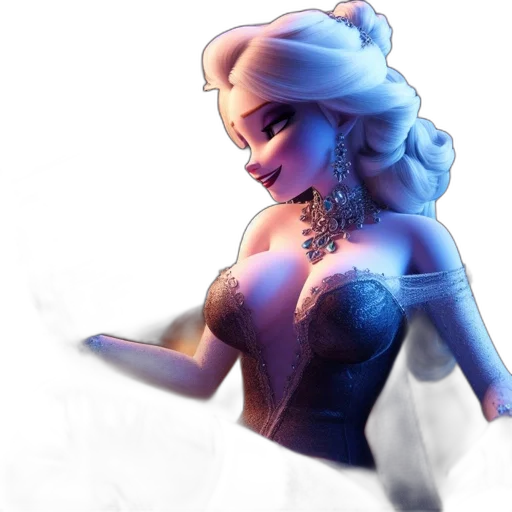 dress, crown, robot, concept art transparent PNG cut-out