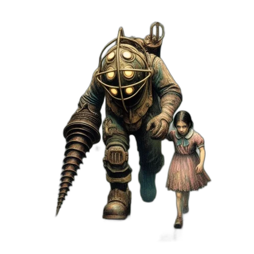 robot, weapon, creature, staff transparent PNG cut-out