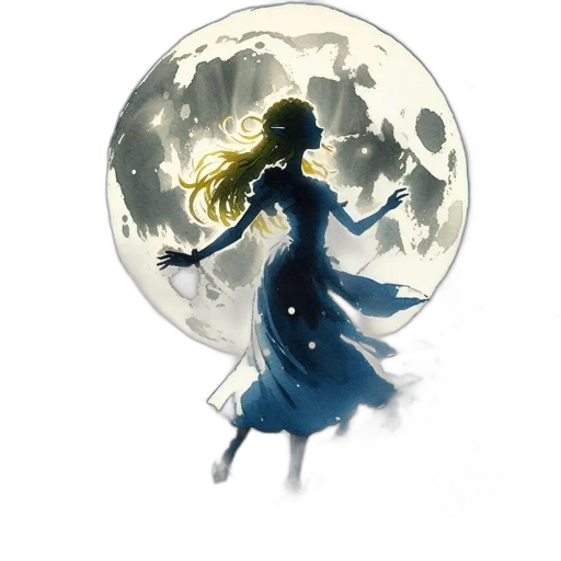 dress, staff, mask, fantasy art transparent PNG cut-out
