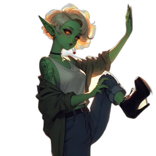 staff, creature, dress, jacket transparent PNG cut-out