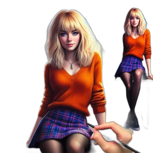 dress, jacket, concept art, photorealistic transparent PNG cut-out