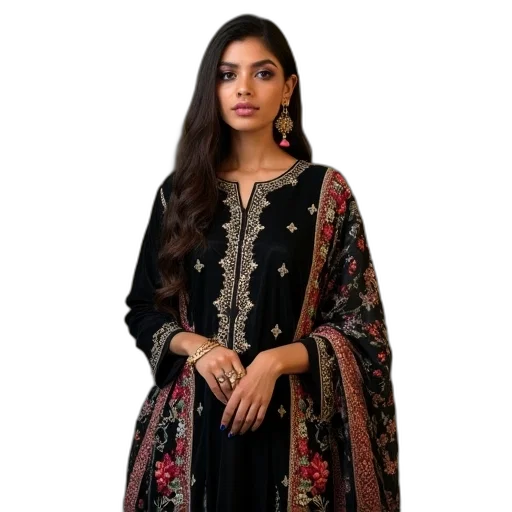 dress, jacket, dark, black transparent PNG cut-out