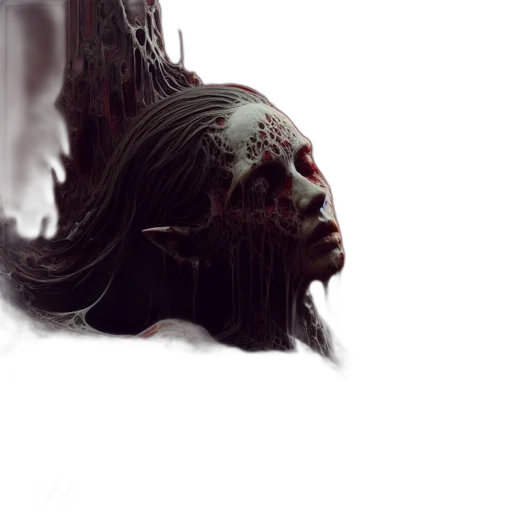 face, creature, mask, concept art transparent PNG cut-out