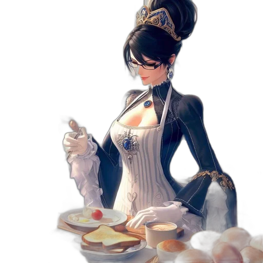 dress, food, staff, crown transparent PNG cut-out