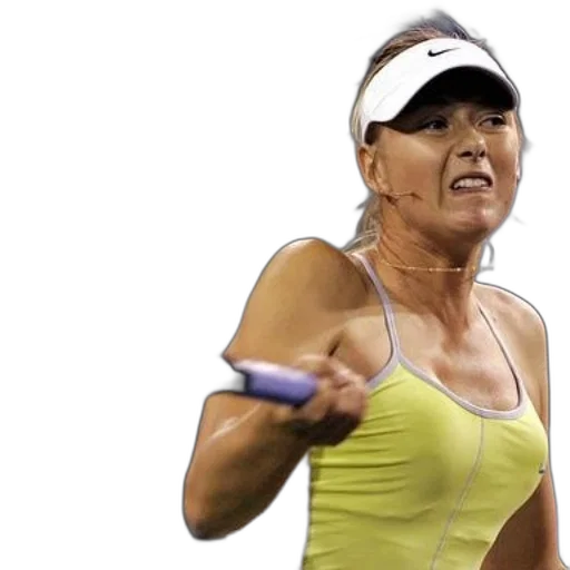 female, tennis, player, wearing transparent PNG cut-out