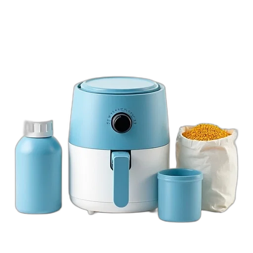 robot, food, blue, white transparent PNG cut-out