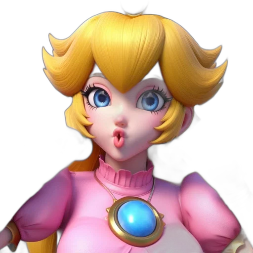 face, dress, 3d render, concept art transparent PNG cut-out