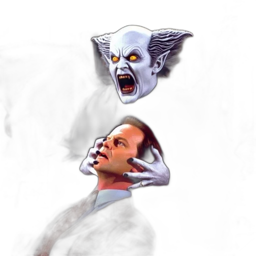 mask, face, creature, staff transparent PNG cut-out