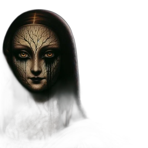 mask, face, creature, crown transparent PNG cut-out