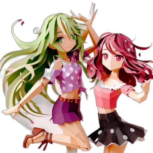 3d render, concept art, anime, cartoon transparent PNG cut-out
