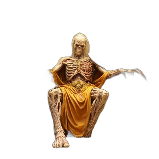 creature, 3d render, concept art, skeletal transparent PNG cut-out