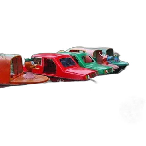 car, shoes, 3d render, whimsical transparent PNG cut-out
