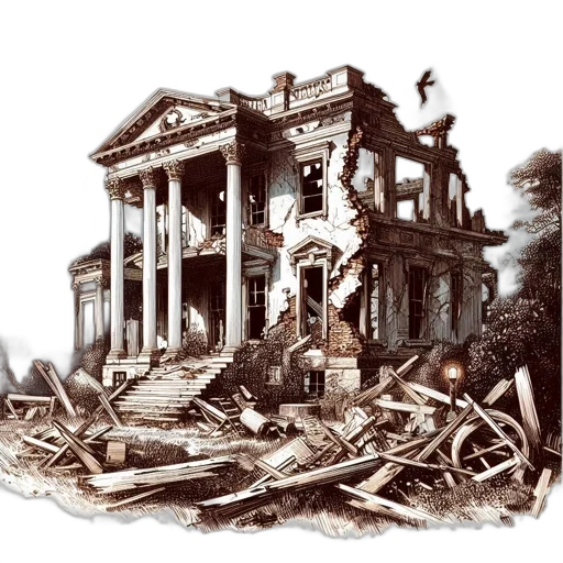 building, furniture, concept art, photorealistic transparent PNG cut-out