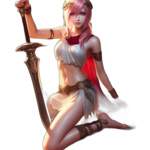 staff, sword, weapon, fantasy art transparent PNG cut-out