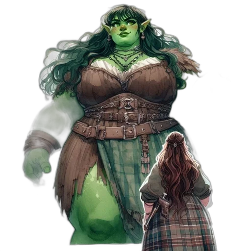creature, dress, concept art, fantasy art transparent PNG cut-out