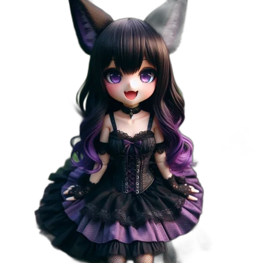 dress, creature, mask, staff transparent PNG cut-out