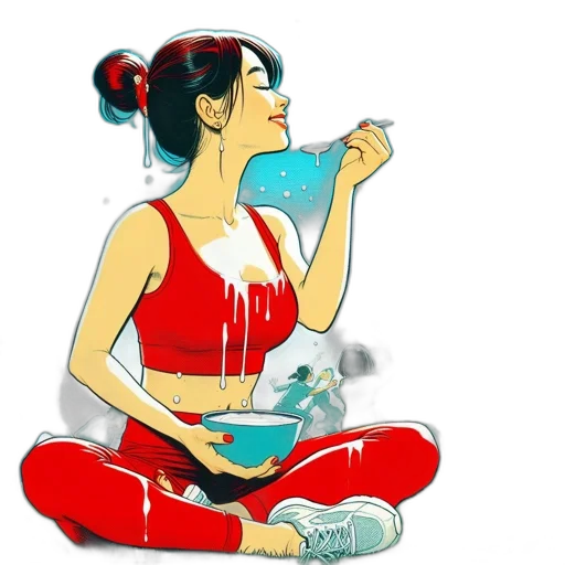 comic book art, concept art, cartoon, watercolor transparent PNG cut-out