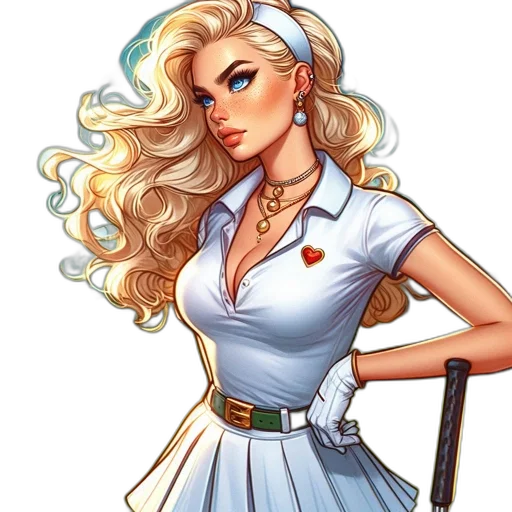 staff, dress, weapon, comic book art transparent PNG cut-out