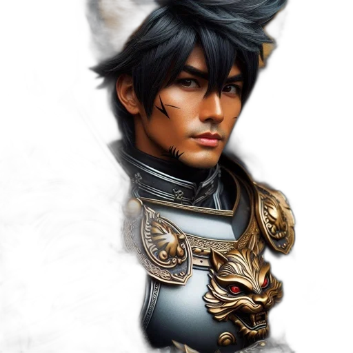 dragon, face, staff, mask transparent PNG cut-out