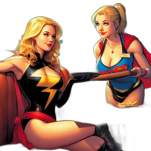 comic book art, concept art, cartoon, neon lights transparent PNG cut-out