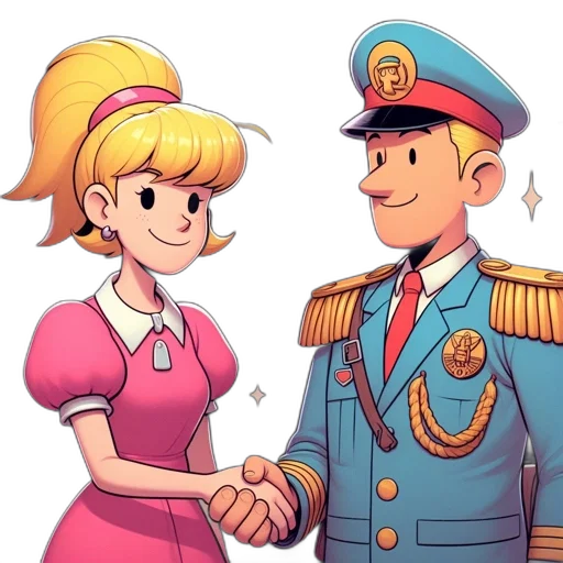 dress, staff, crown, robot transparent PNG cut-out