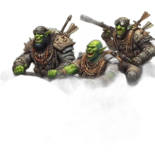 concept art, fantasy art, 3d render, green transparent PNG cut-out