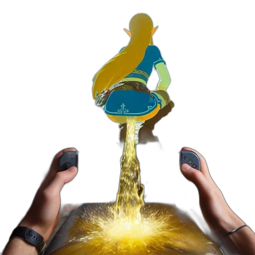 hair, crown, bottle, staff transparent PNG cut-out