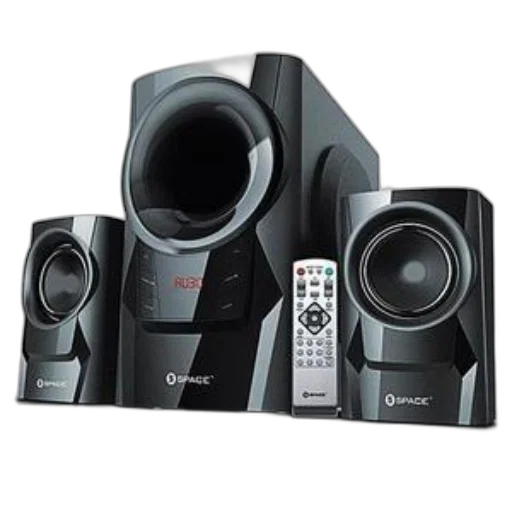 black, silver, speaker, system transparent PNG cut-out