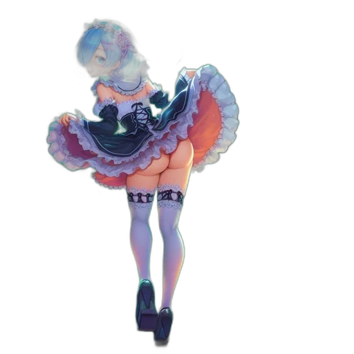 dress, hair, staff, umbrella transparent PNG cut-out