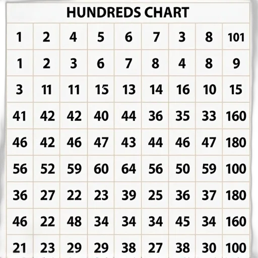 grid, numbers, displayed, each transparent PNG cut-out