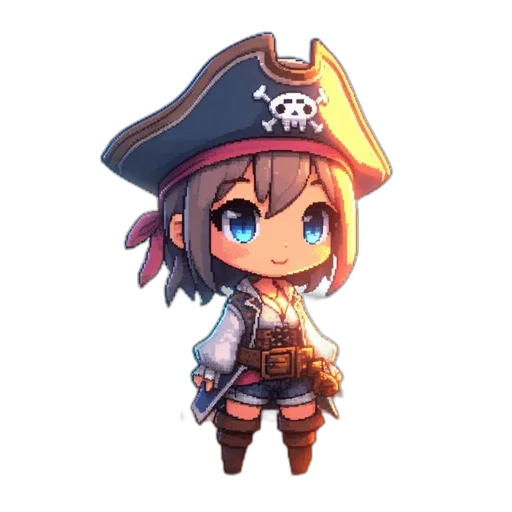 staff, hat, weapon, pixel art transparent PNG cut-out