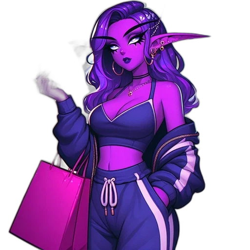 staff, jacket, dress, fantasy art transparent PNG cut-out