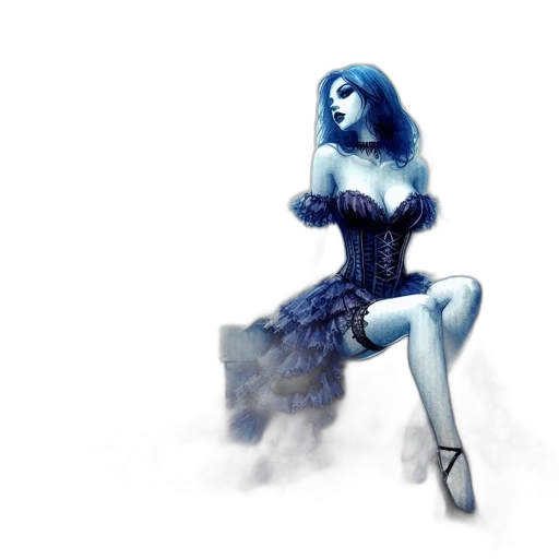 dress, robot, concept art, fantasy art transparent PNG cut-out