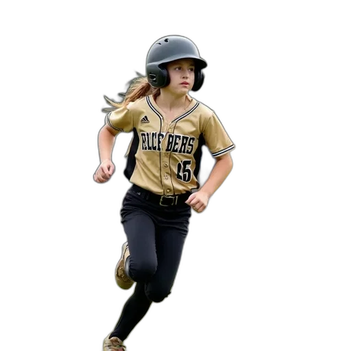 young, female, athlete, running transparent PNG cut-out