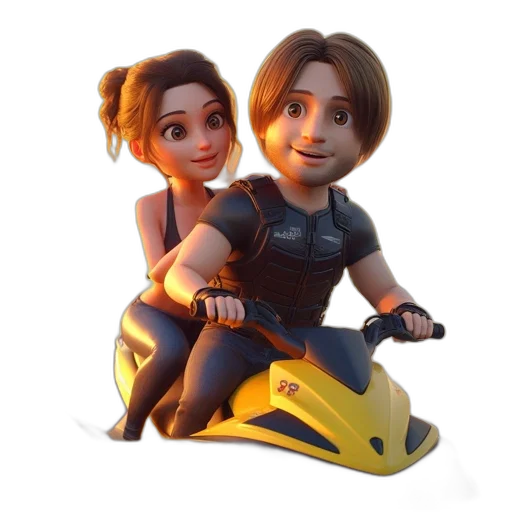 concept art, 3d render, cartoon, pixel art transparent PNG cut-out