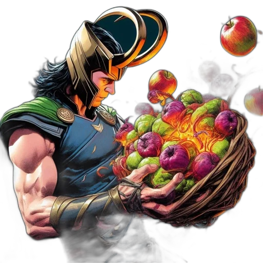 food, comic book art, concept art, fantasy art transparent PNG cut-out