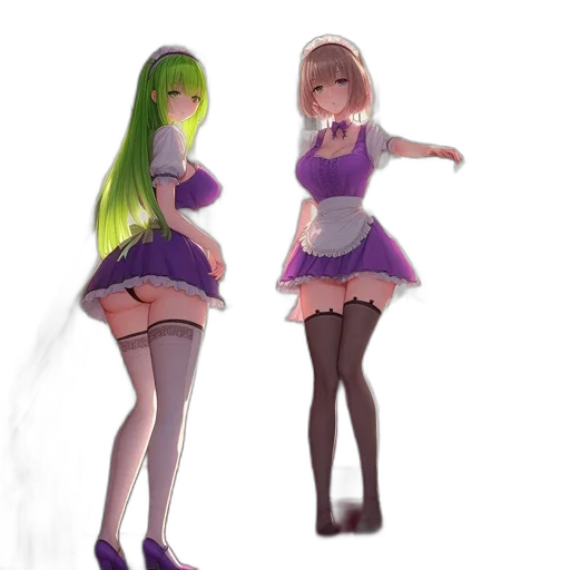 dress, concept art, 3d render, anime transparent PNG cut-out