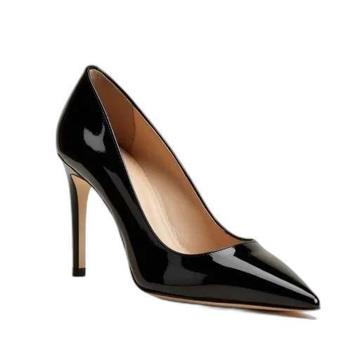 shoes, manolo, leather, pointed transparent PNG cut-out